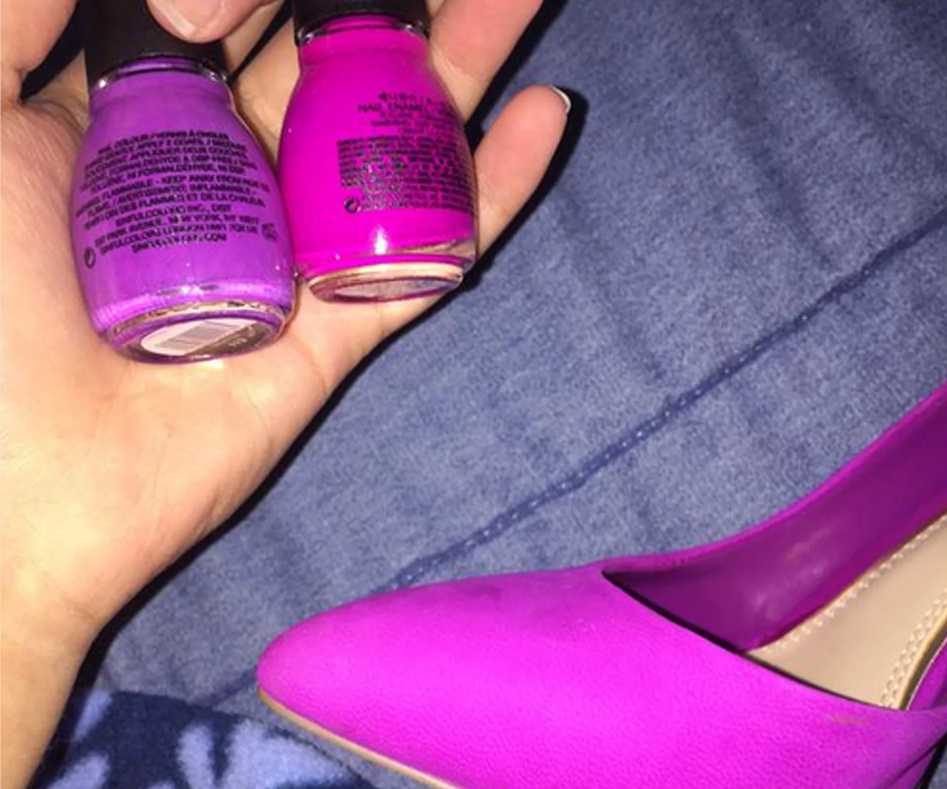 Nail polish and shoe matching drama