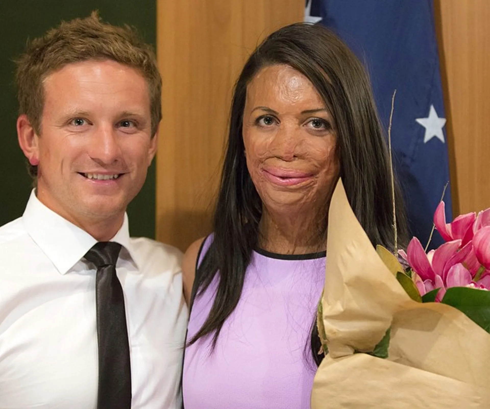 Turia Pitt and Michael Hoskin