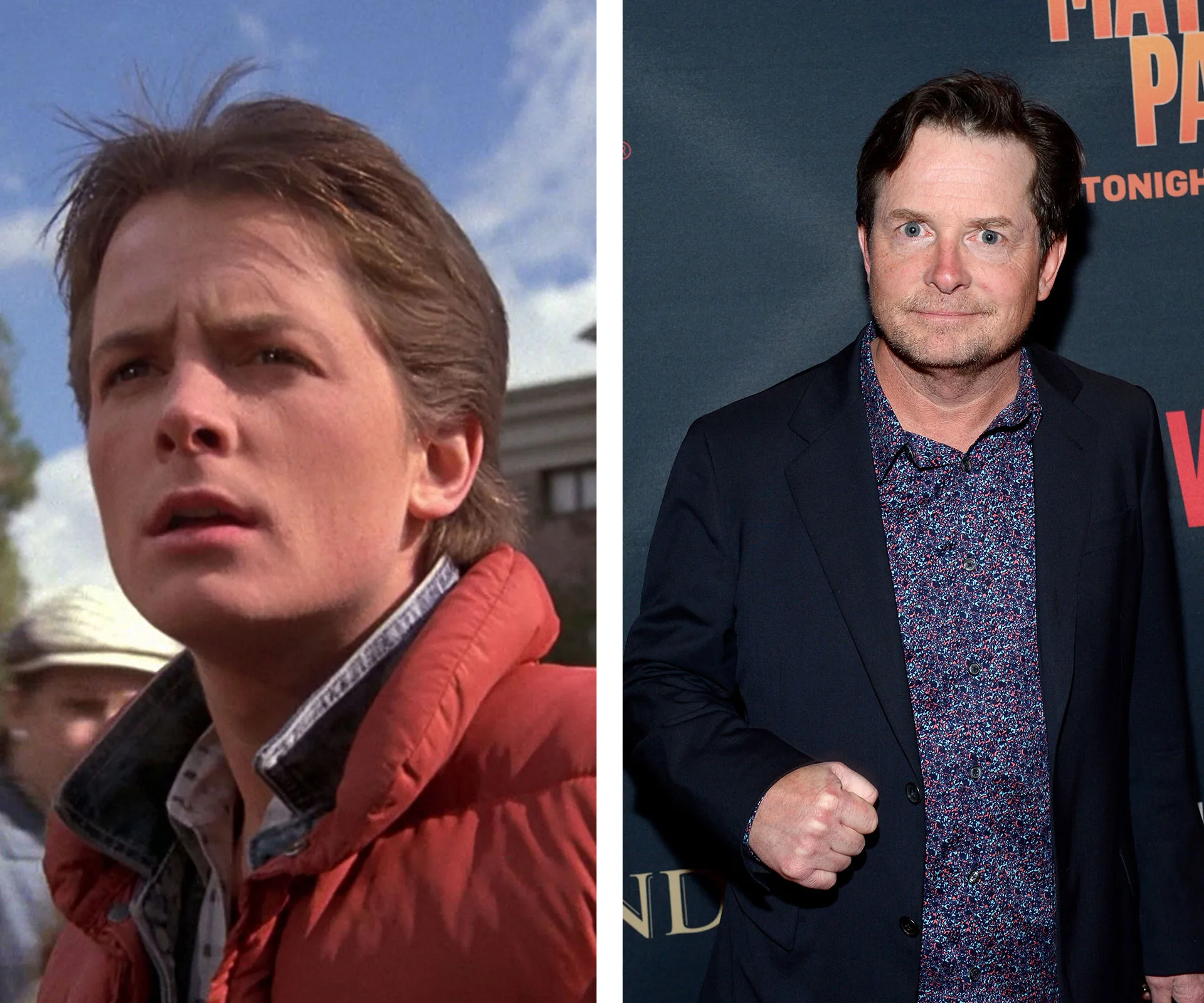 Michael J Fox as Marty McFly in Back to the Future