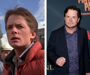 Michael J Fox as Marty McFly in Back to the Future