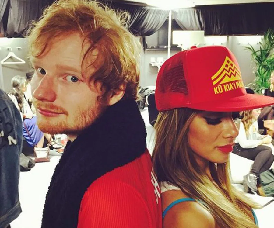 Nicole Scherzinger and Ed Sheeran