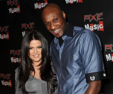 Khloe Kardashian and Lamar Odom 