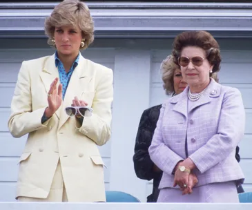 The Queen and Princess Diana 