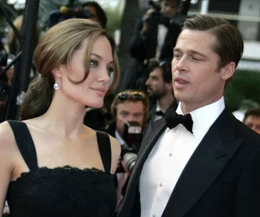 Brad Pitt and Angelina Jolie 