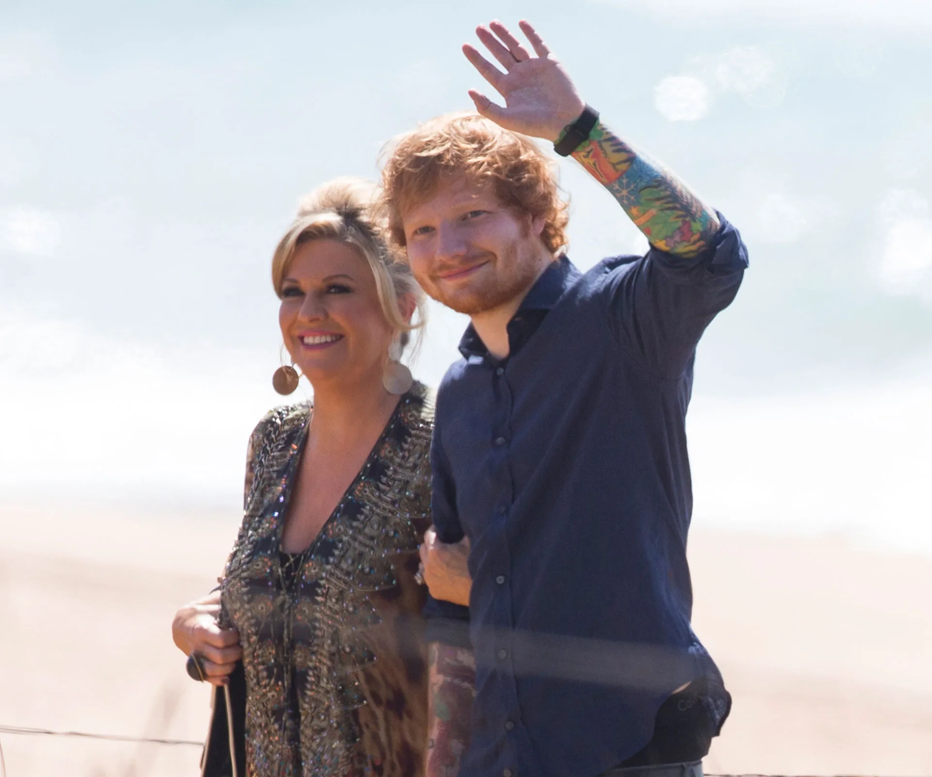 Ed Sheeran and Emily Symons