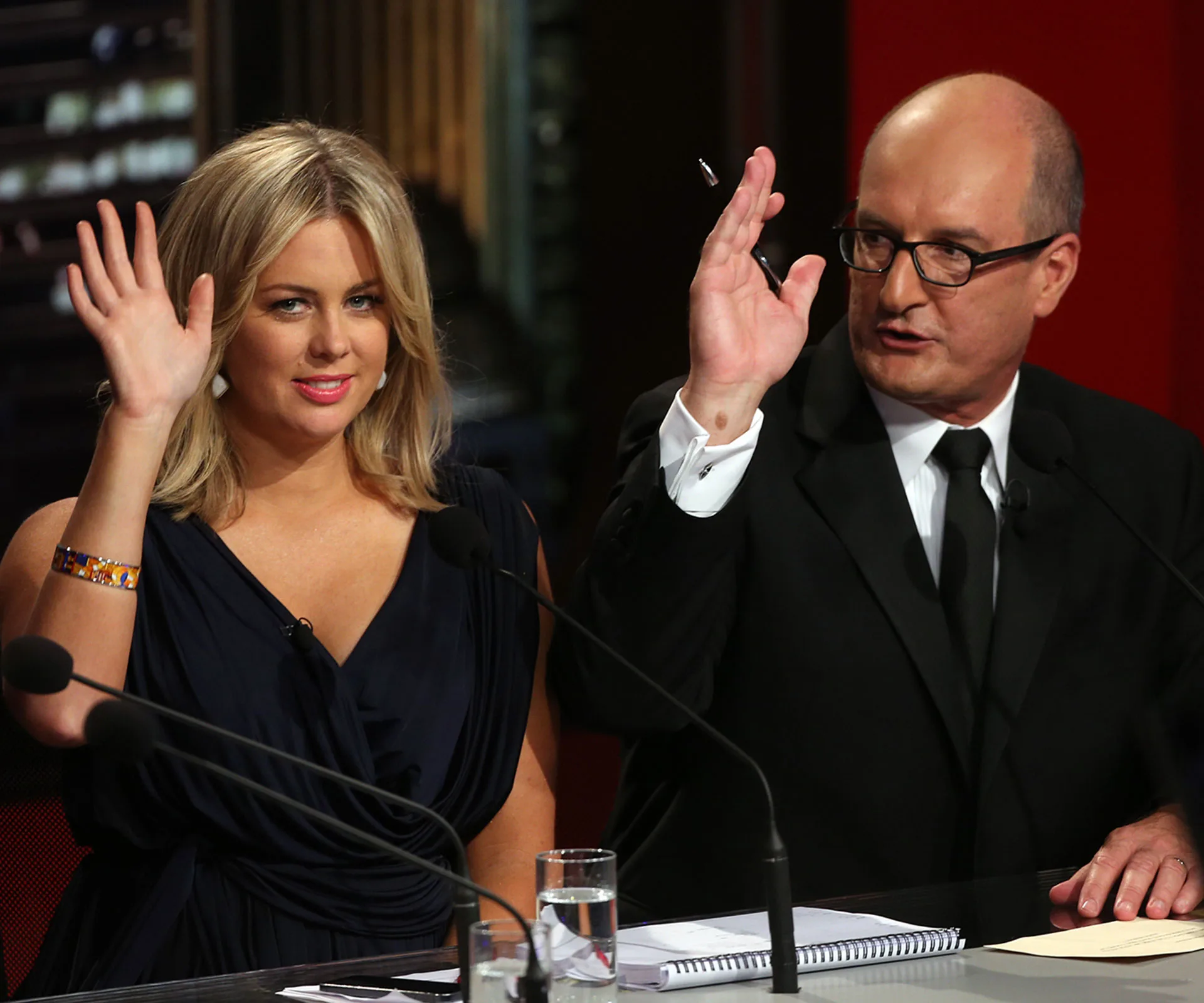 Samantha Armytage and David Koch