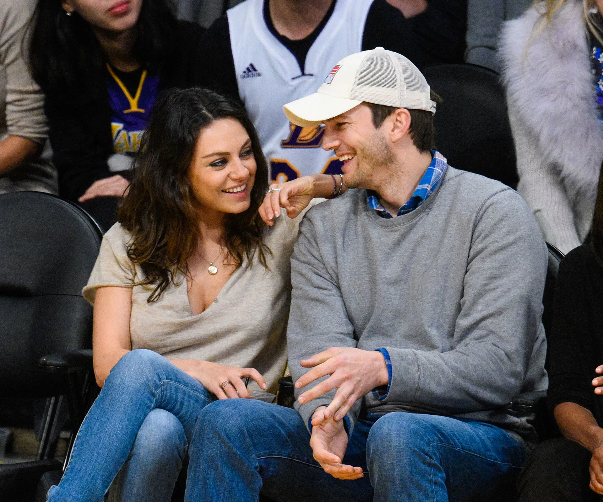 Ashton Kutcher and Mia Kunis