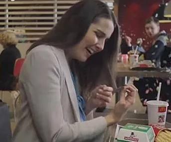 Heather stars in McDonalds commercial 