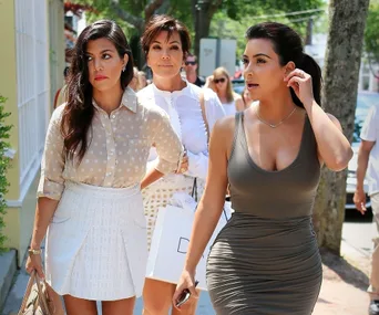 Kourtney Kardashian, Kris Jenner and Kim Kardashian