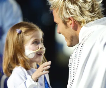 David Beckham and Kirsty Howard 