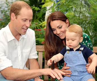 Prince William, Duchess Catherine, Prince George 