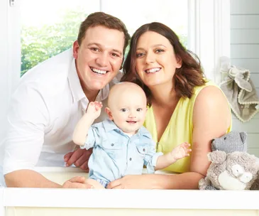 MKR Annie, Jason and son, Teddy
