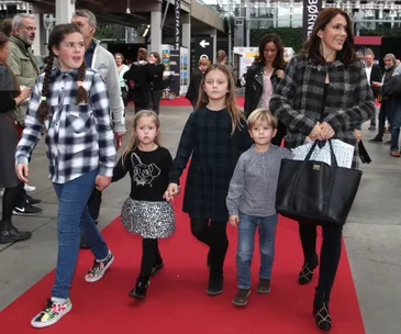 Crown Princess Mary, Prince Vincent, Princess Josephine and Princess Isabella 