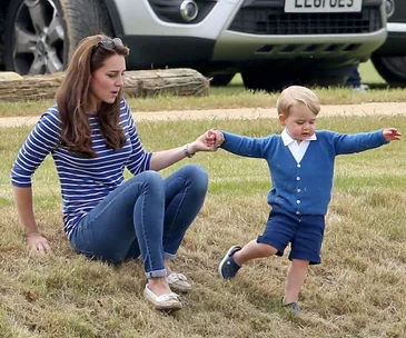 Duchess Catherine and Prince George  