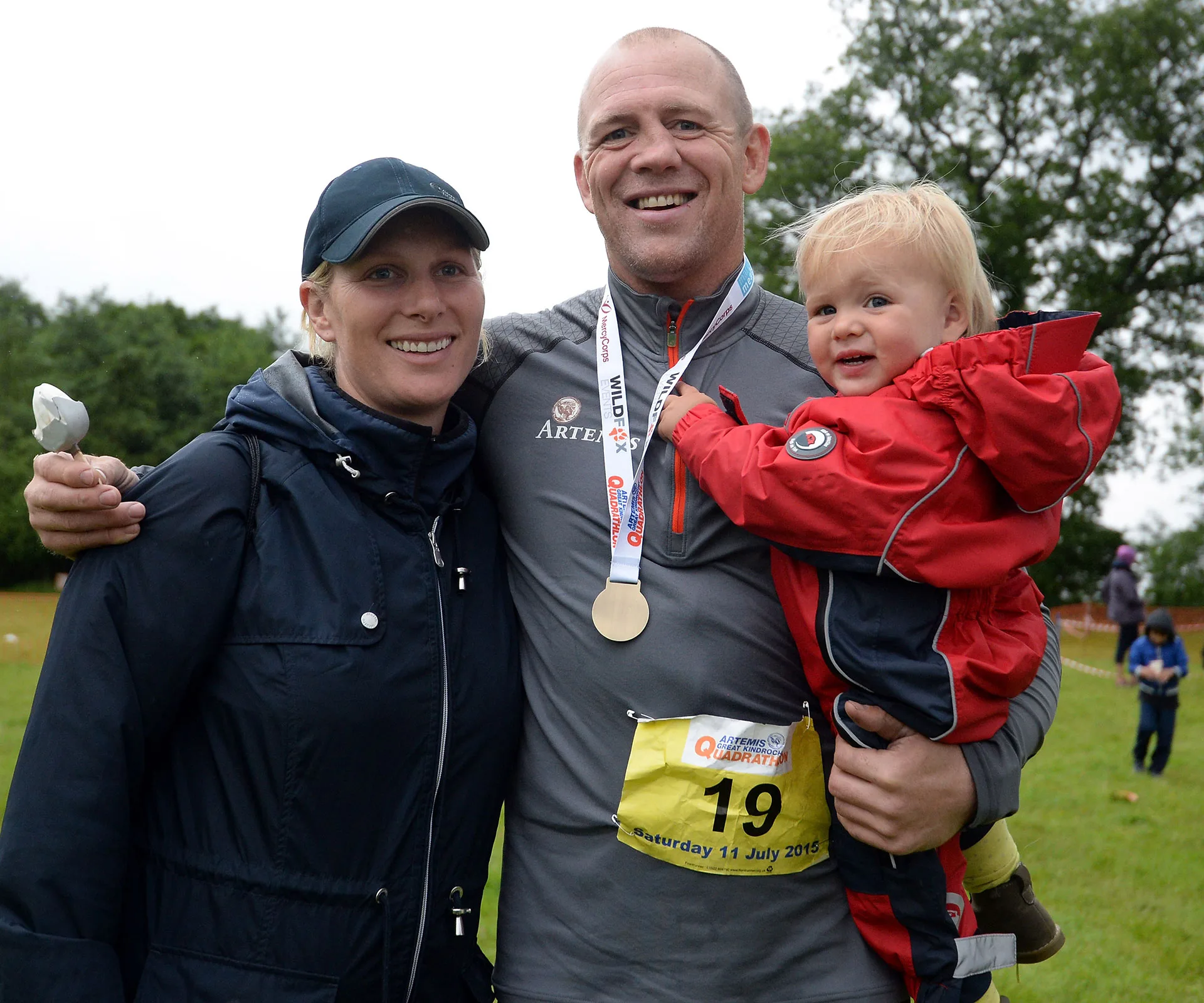 Zara Phillips, Mike Tindall and Mia Tindall