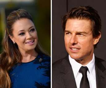 Leah Remini and Tom Cruise 