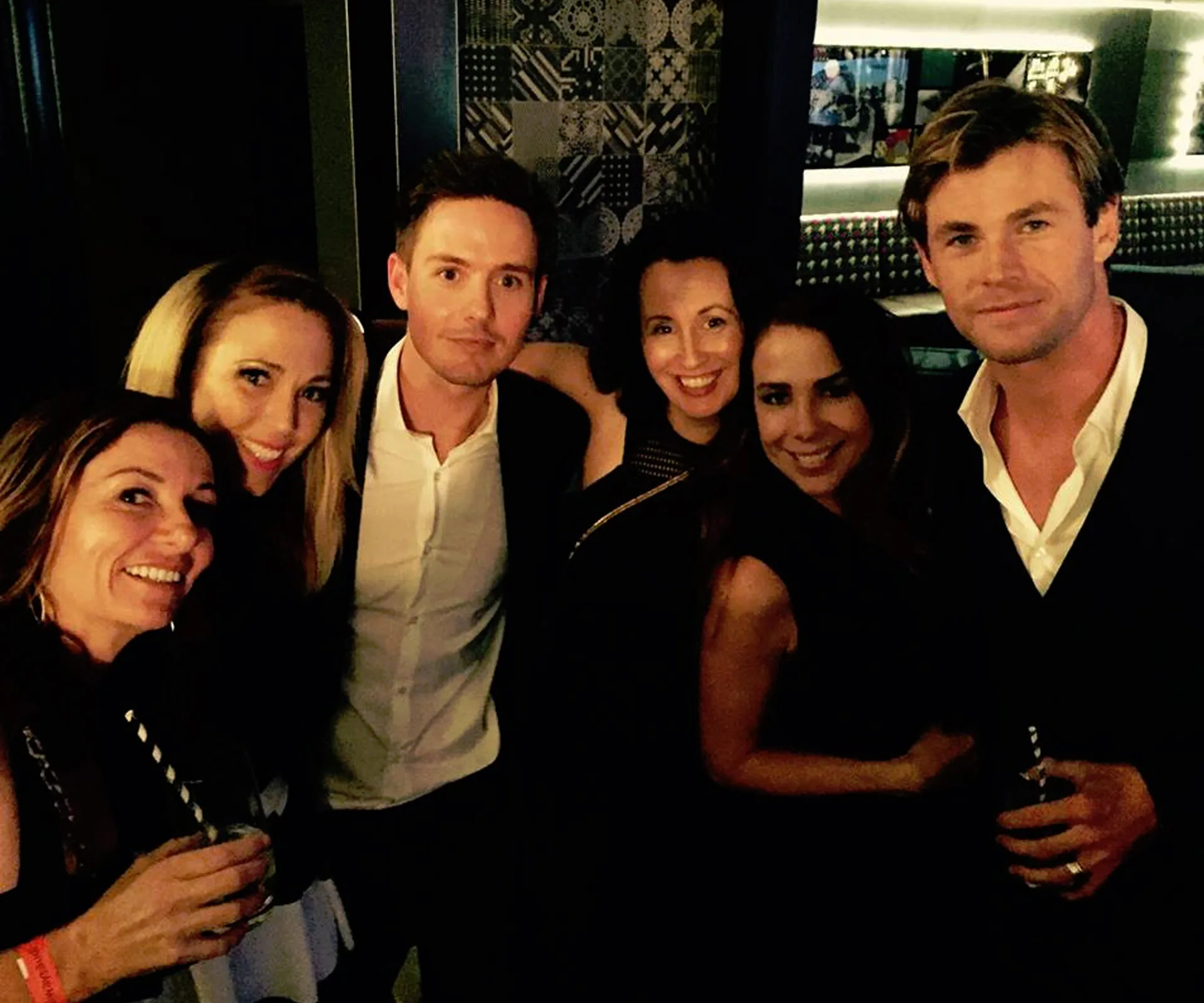 Bec Hewitt, Kate Ritchie and Chris Hemsworth