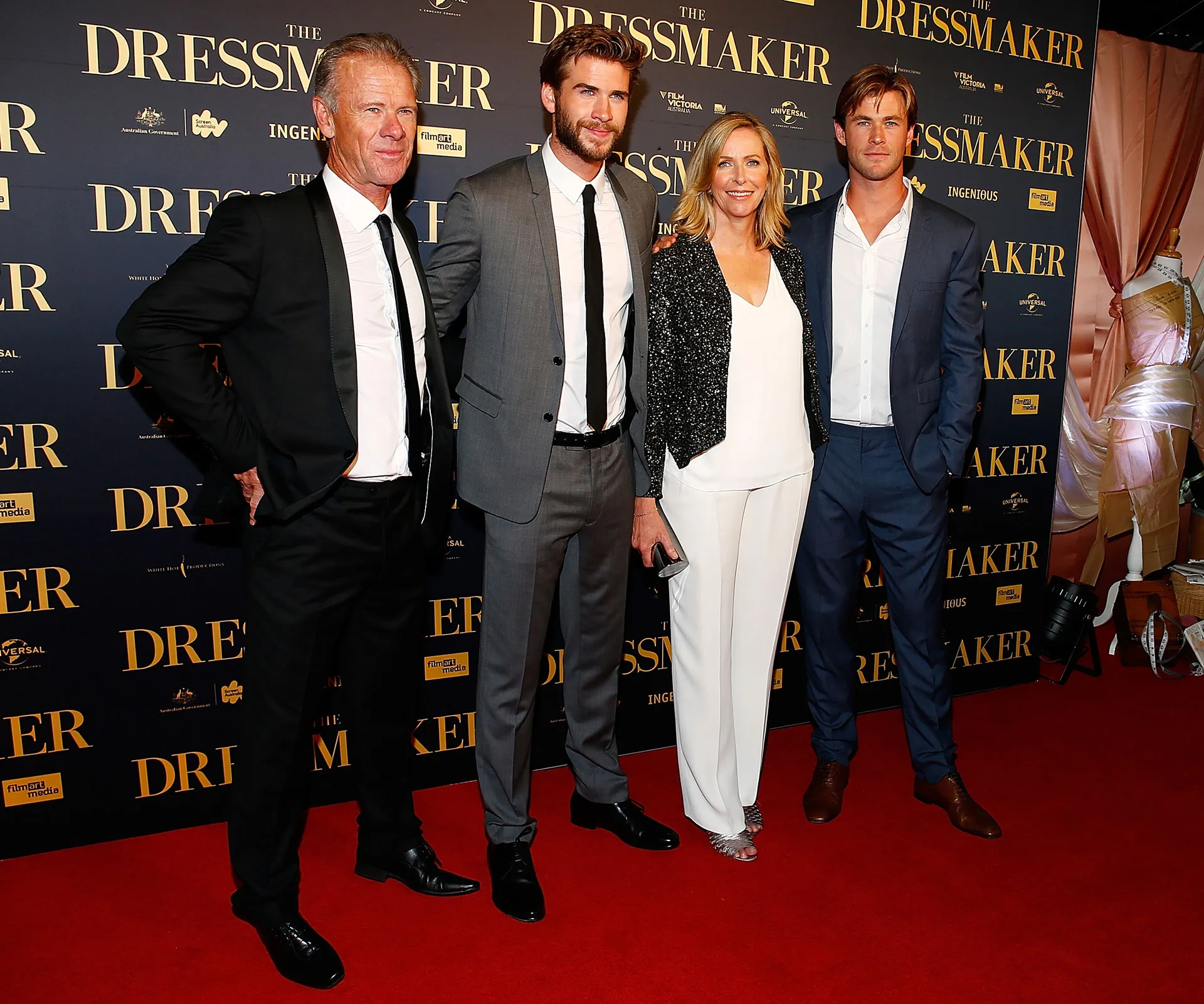 Chris Hemsworth, Craig Hemsworth, Leonie Hemsworth and Liam Hemsworth