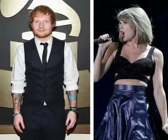 Ed Sheeran and Taylor Swift 