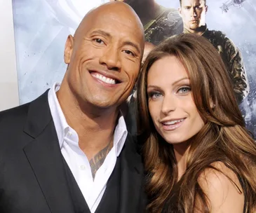 The Rock and Lauren Hashian 
