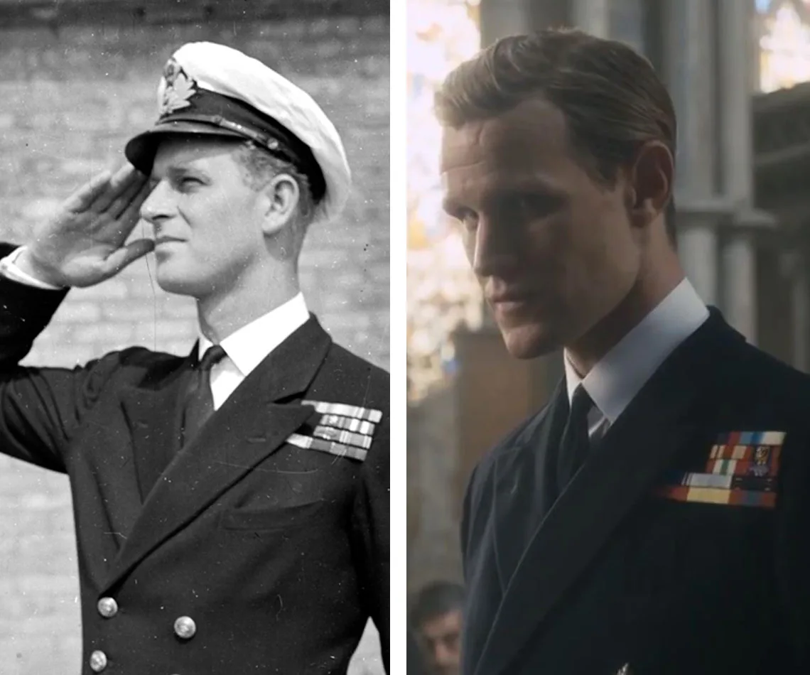 Prince Philip and Matt Smith