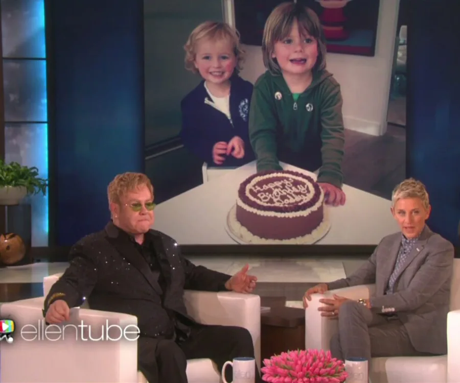 Elton John and Ellen
