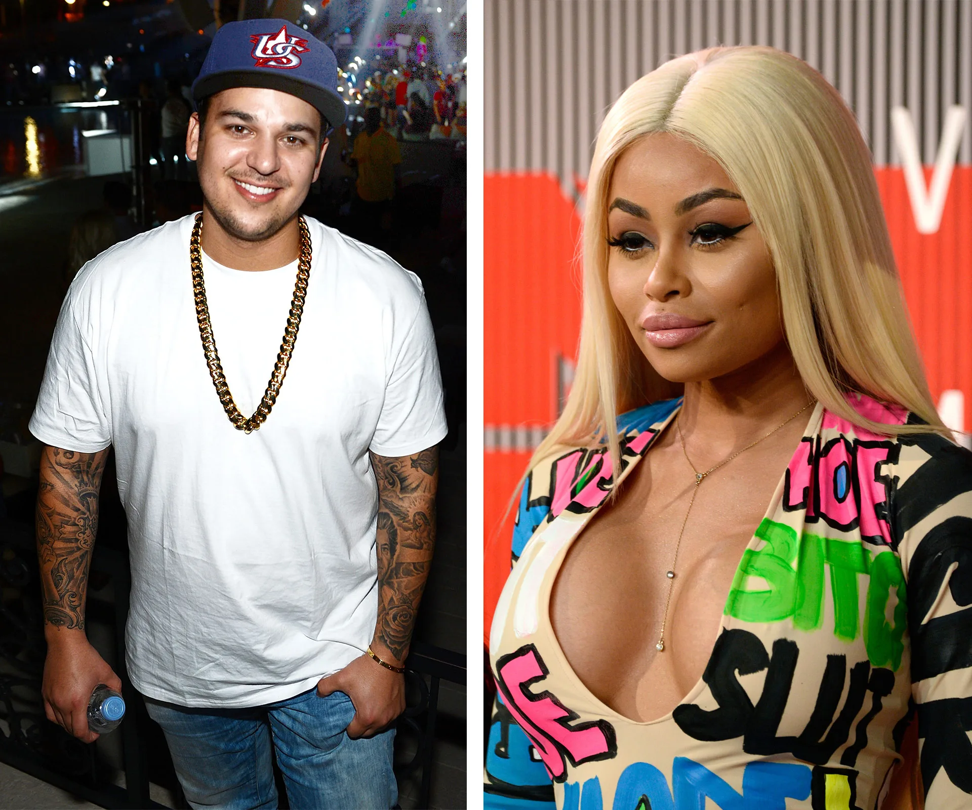 Robert Kardashian and Blac Chyna