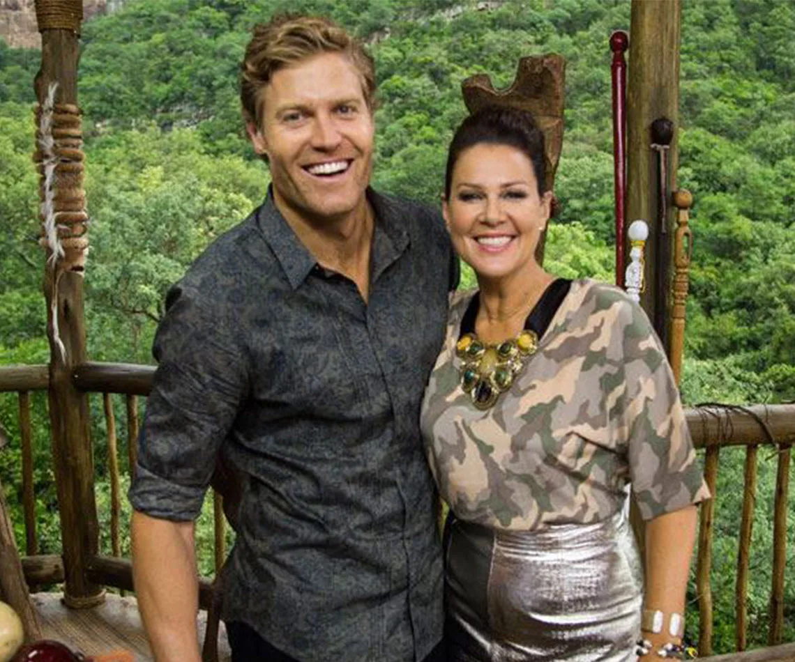 Chris Brown and Julia Morris