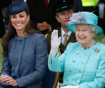 Duchess Catherine and Queen Elizabeth II