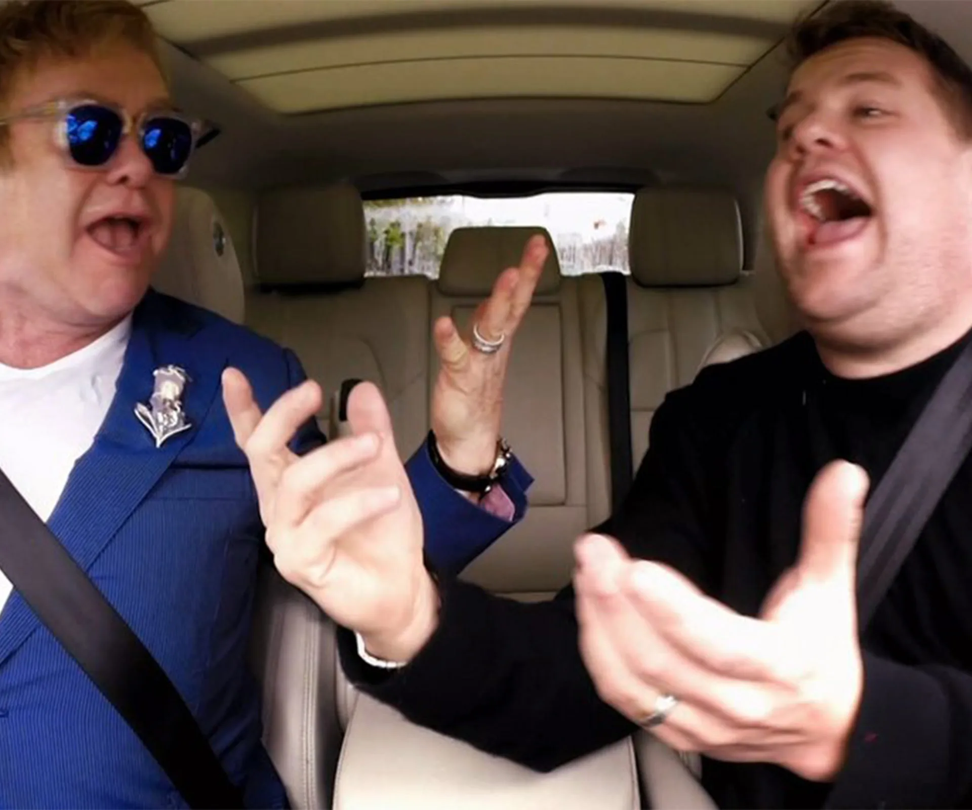 James Corden and Elton John