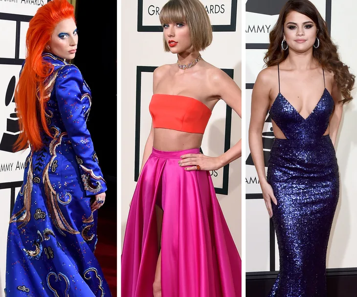 Lady Gaga, Taylor Swift and Selena Gomez 