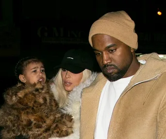 Kim Kardashian, North West, Kanye West
