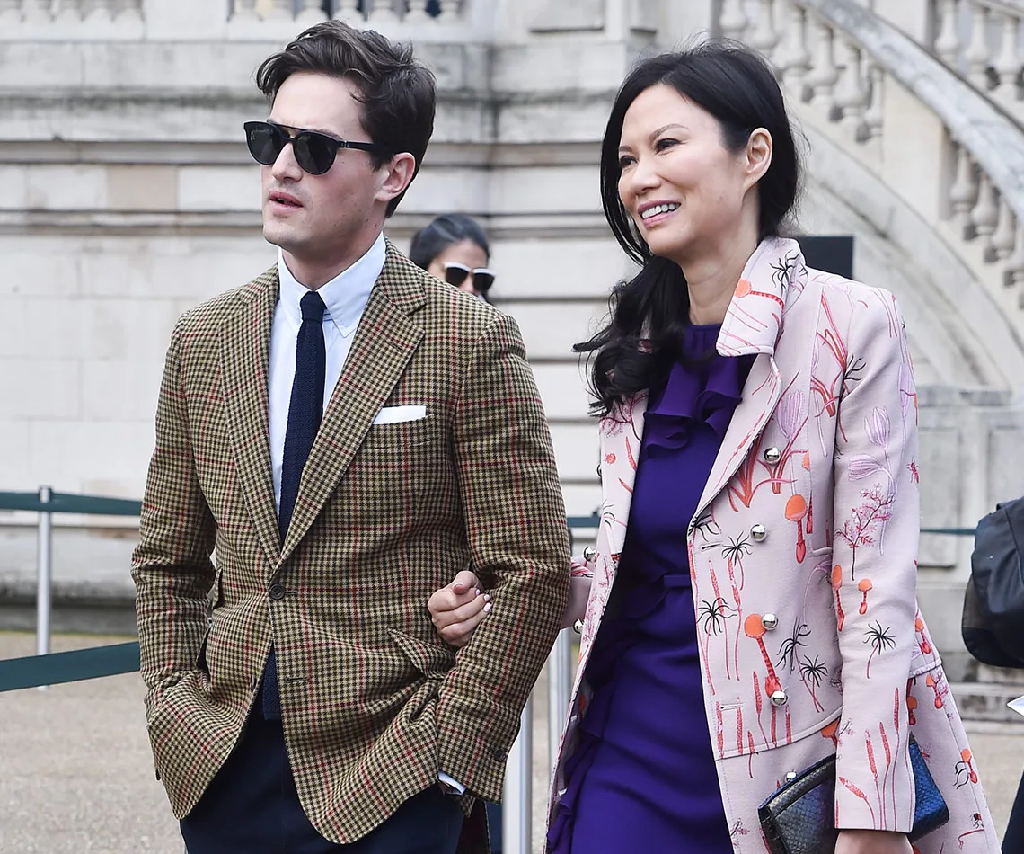 Wendi Deng and Charlie Siem