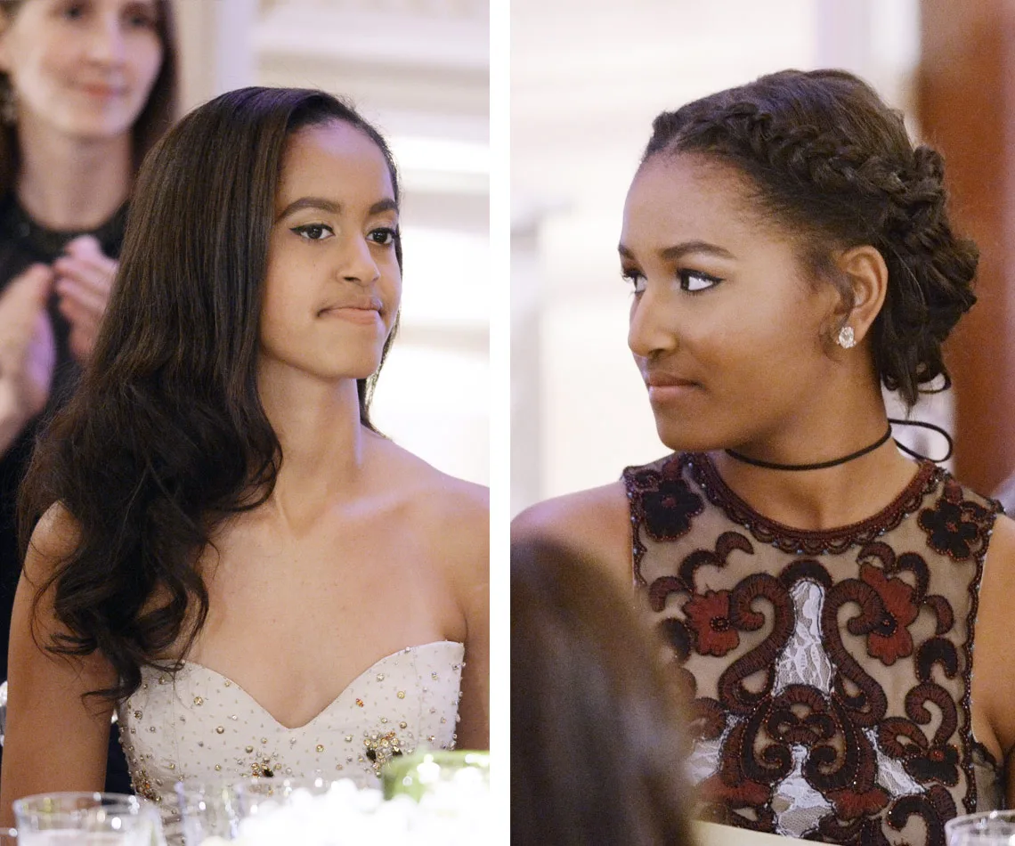 Malia Obama Sasha Obama