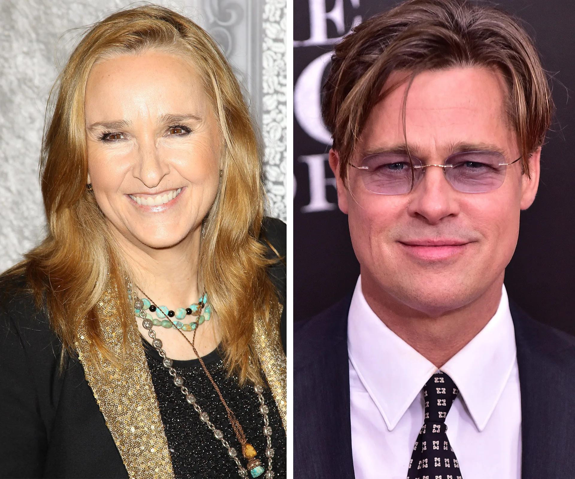 Brad Pitt and Melissa Etheridge