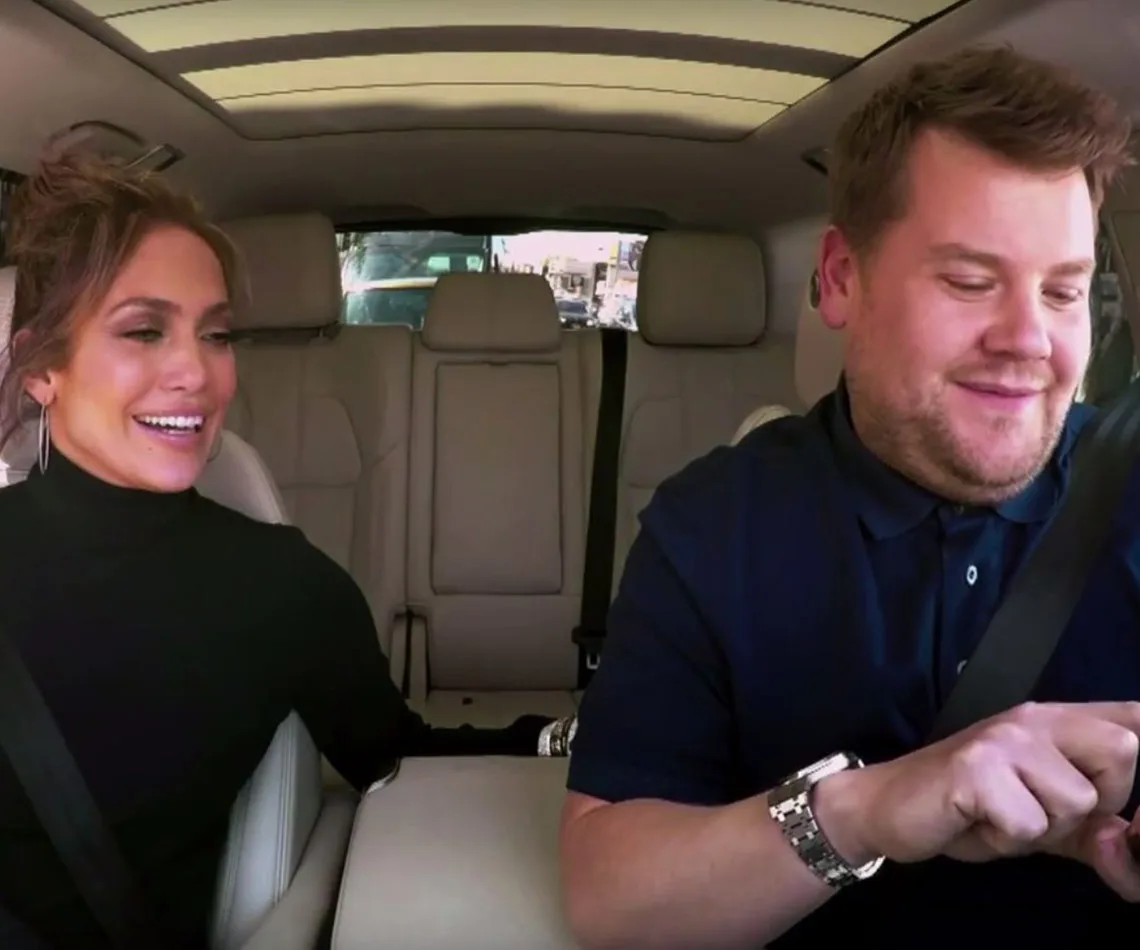 Jennifer Lopez and James Corden