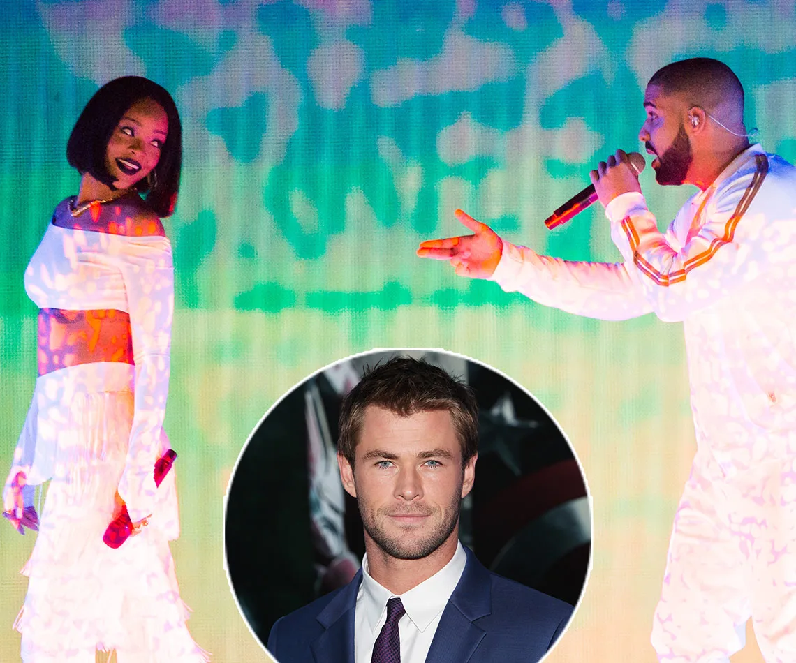 Chris Hemsworth, Rihanna, Drake