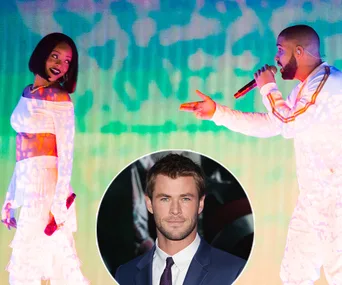 Chris Hemsworth, Rihanna, Drake