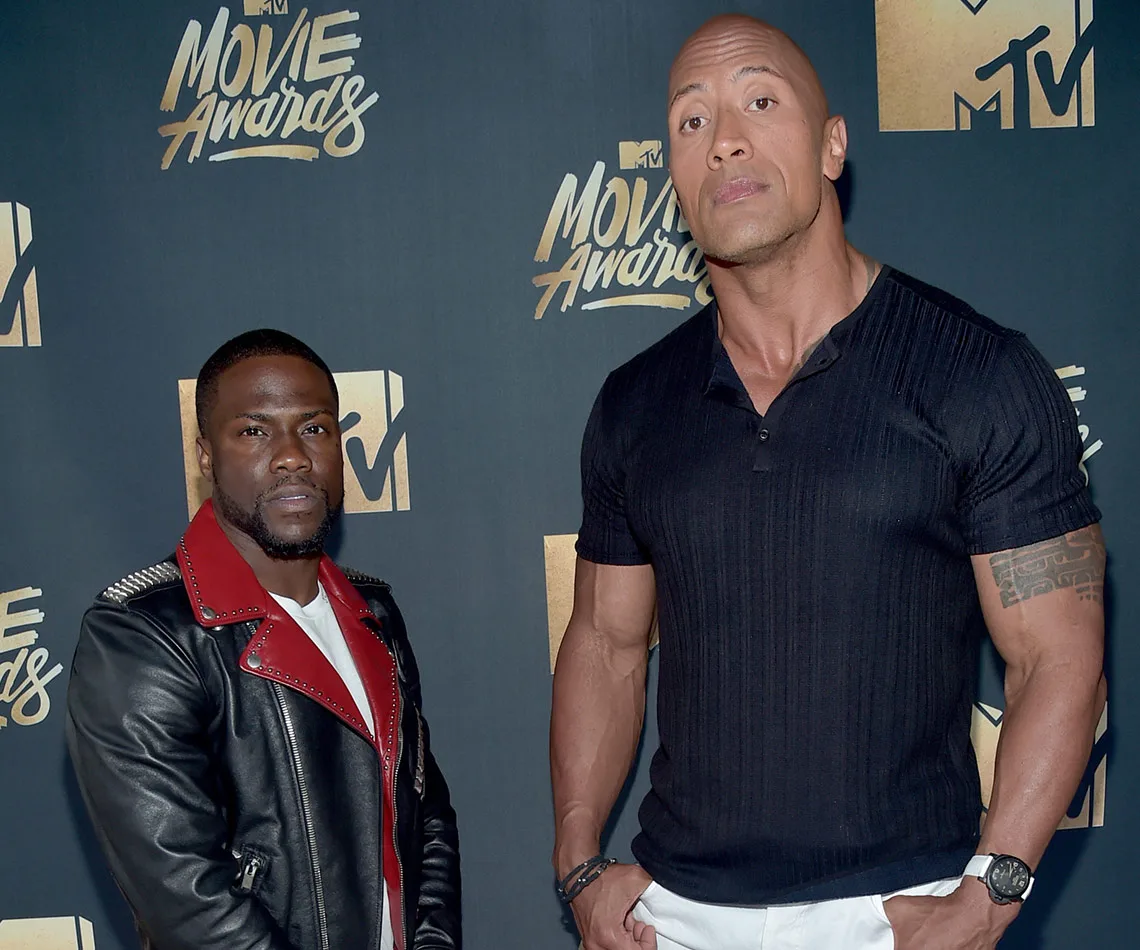 Kevin Hart and The Rock