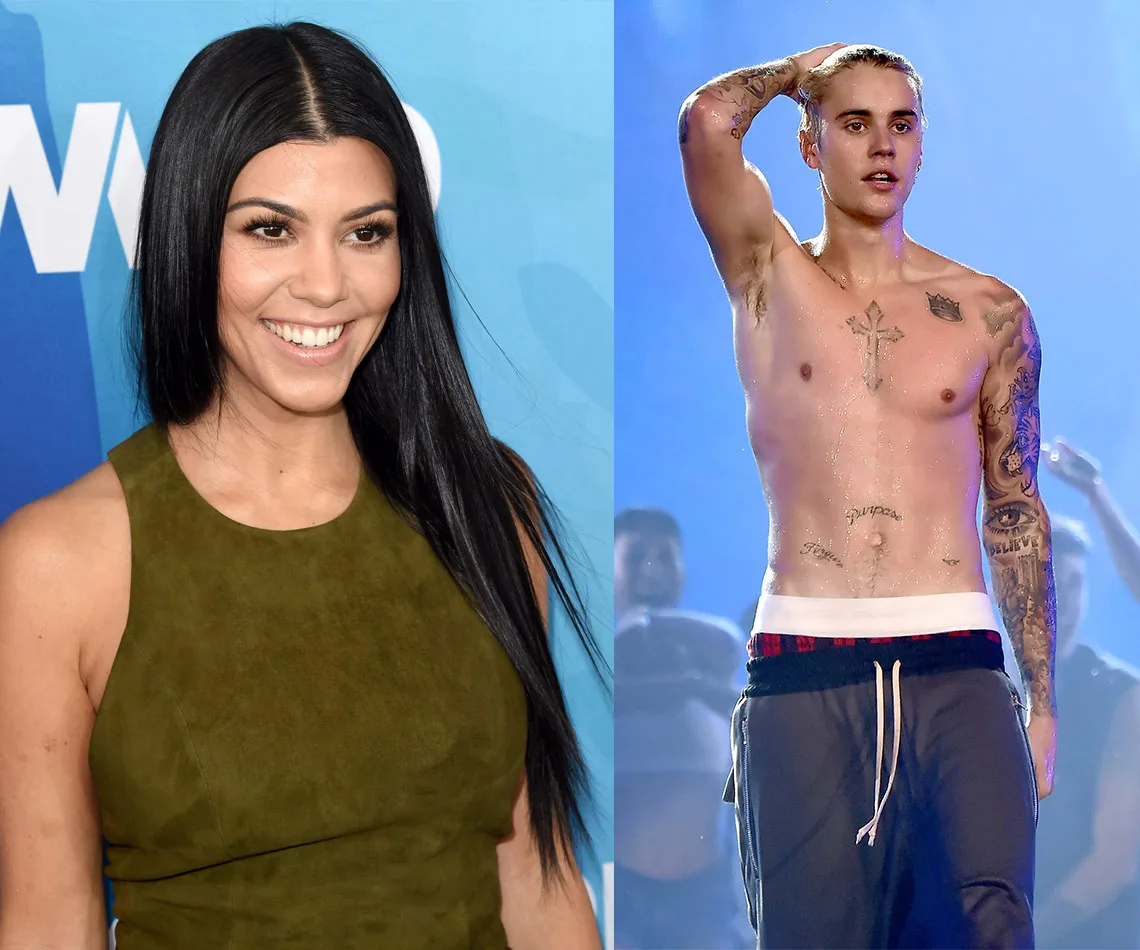 Justin Bieber and Kourtney Kardashian