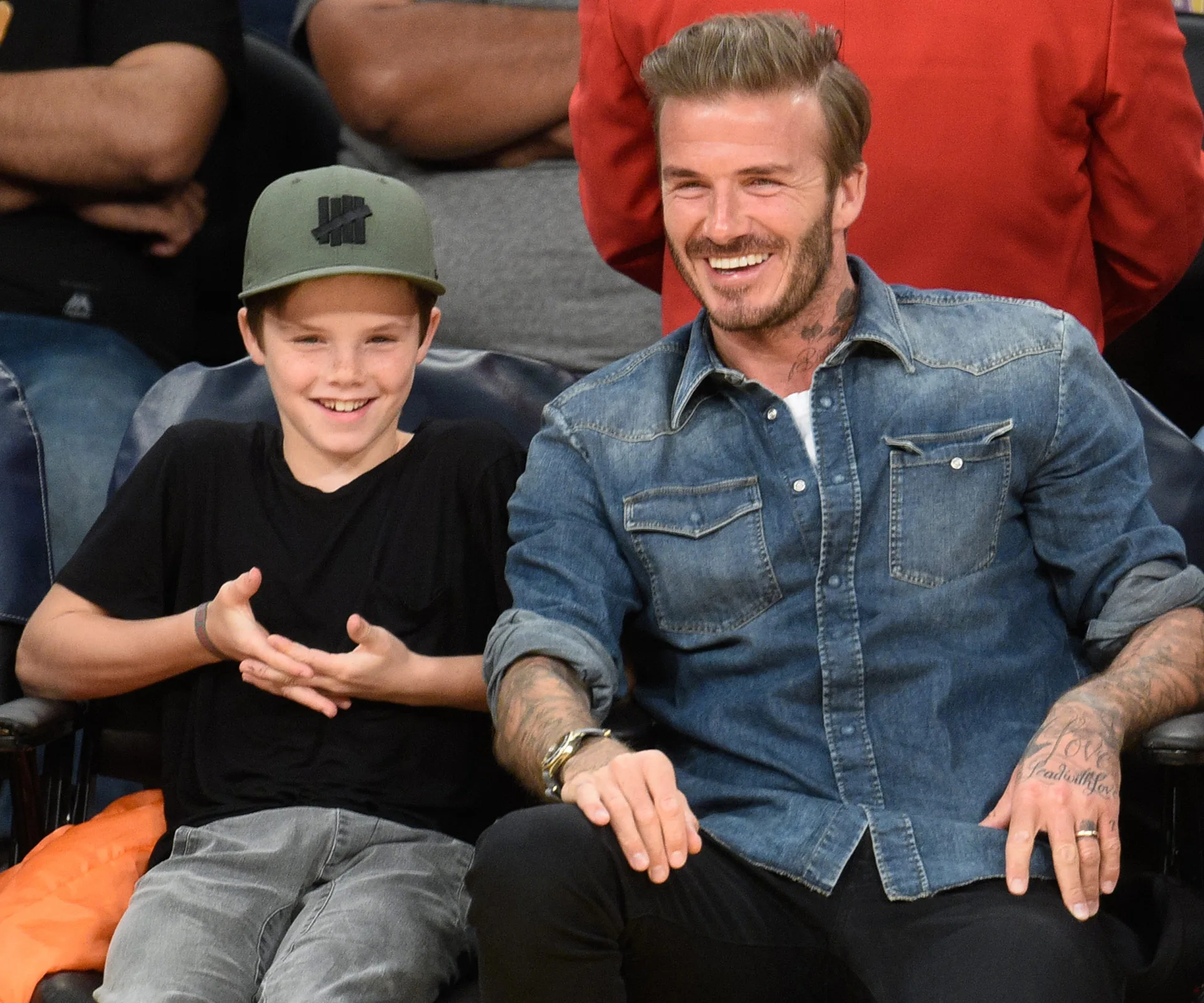 David and Cruz Beckham