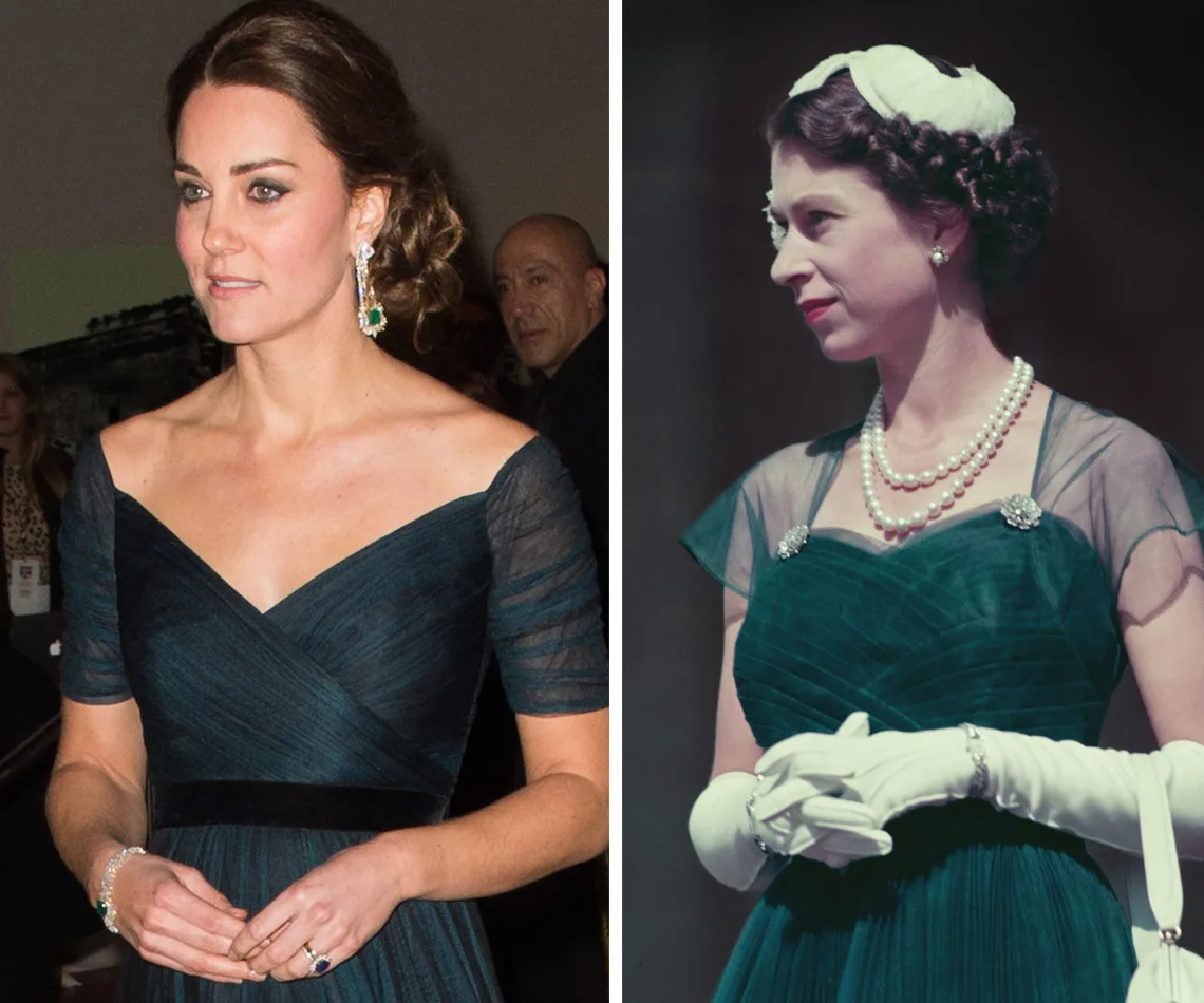 Duchess Catherine and Queen Elizabeth II