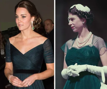 Duchess Catherine and Queen Elizabeth II