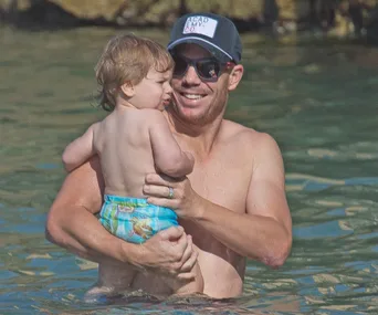 Dave Warner and Ivy mae