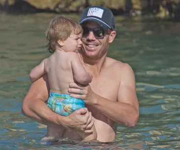 Dave Warner and Ivy mae