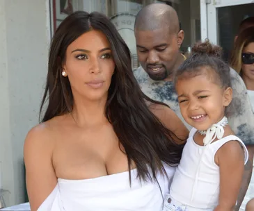 Kim Kardashian, North West, Kanye West 