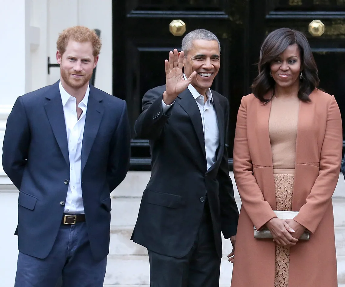 Prince Harry Barack Obama Michelle Obama