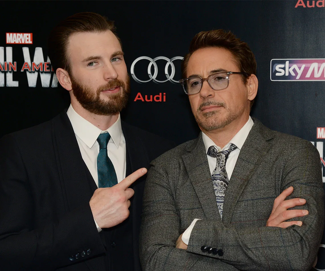 Chris evans Robert Downey Jr