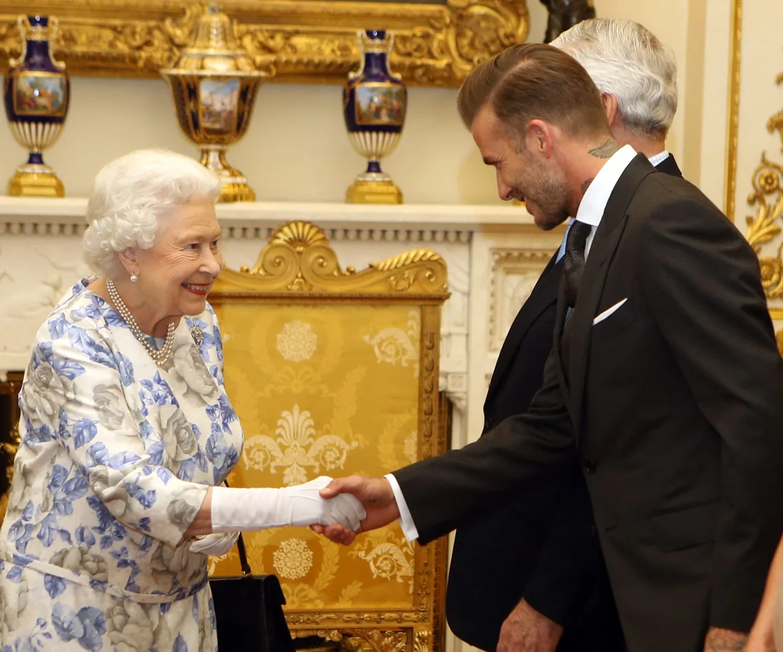 Queen Elizabeth David Beckham