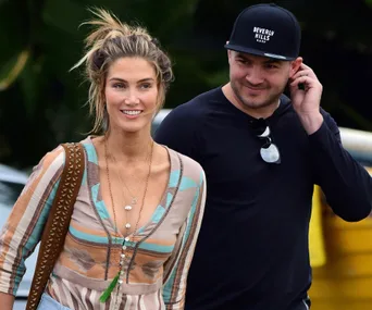 Delta Goodrem and Drew Mitchell